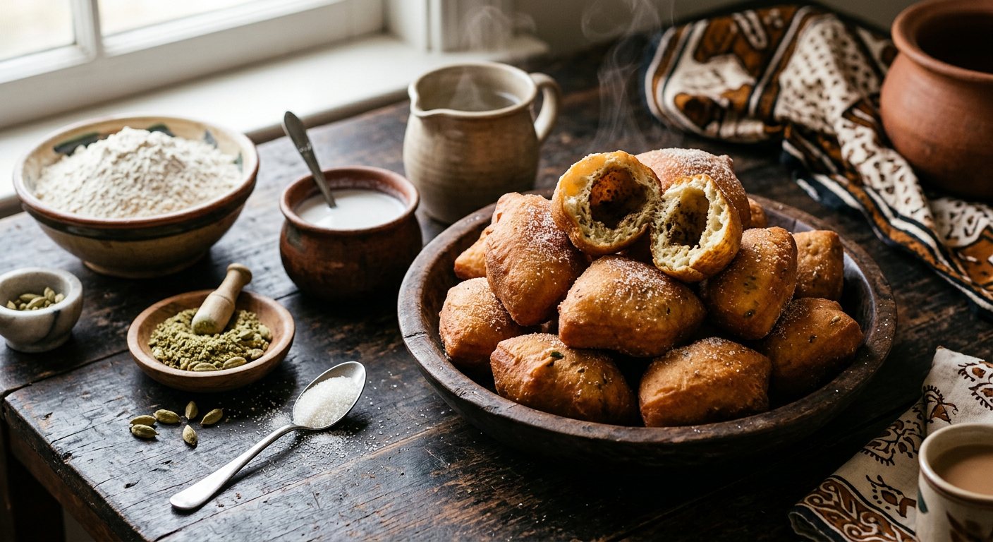 Mahamri ya Iliki (Swahili Cardamom Beignets) — Tanzania