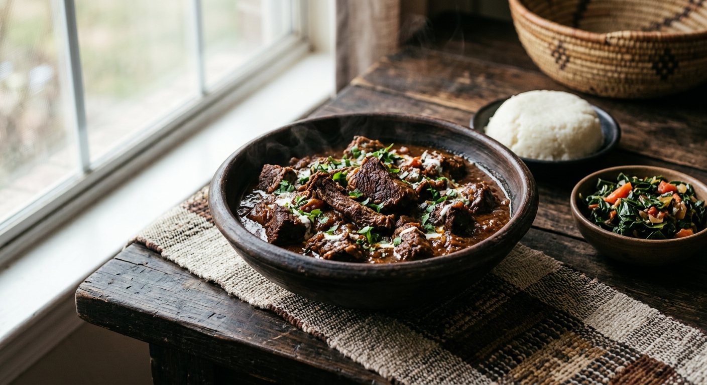 Aliya (Sun-Dried and Stewed Smoked Beef) — Kenya