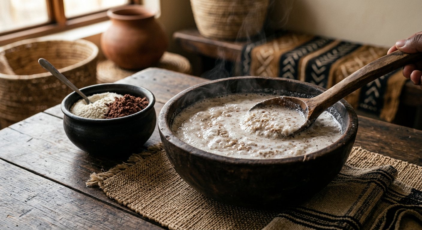 Maheu (Fermented Sweet Maize and Sorghum Brew) — Zimbabwe