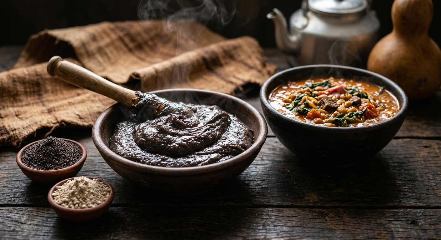 Kalo (Mingled Millet and Cassava Flour Bread) — Uganda