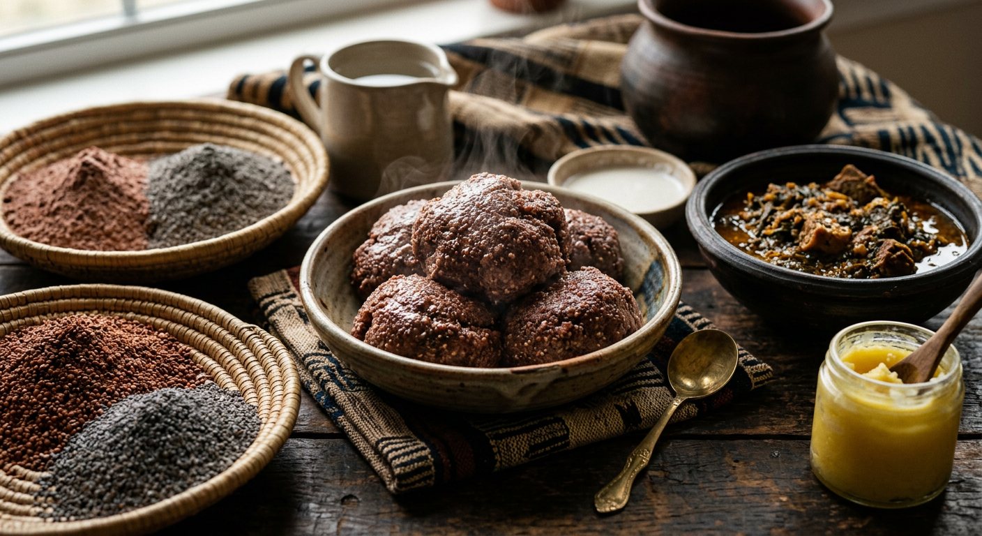 Tasba (Sorghum and Finger Millet Polenta) — Cameroon