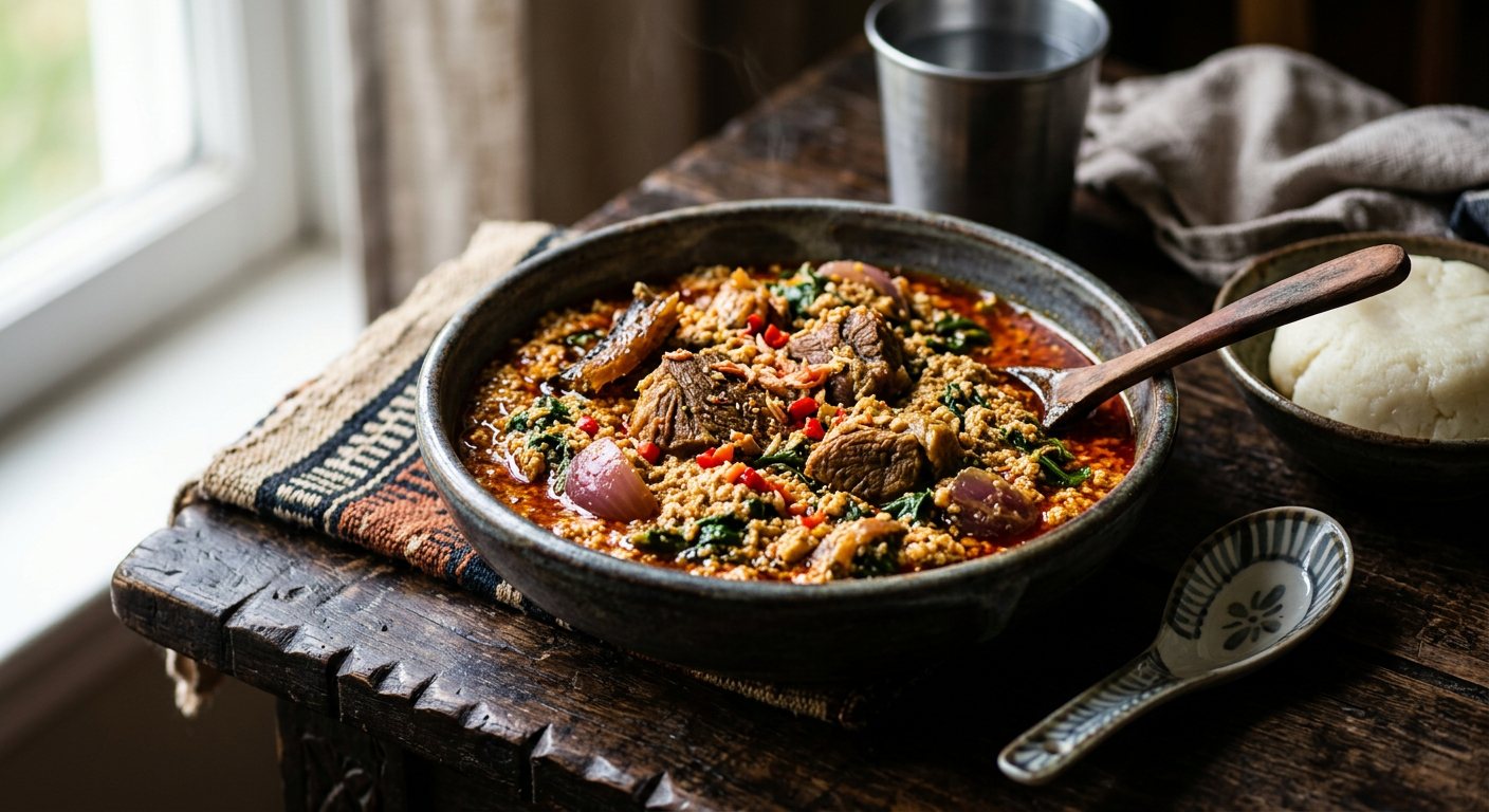 Egusi Soup (Nigerian Melon Seed Stew) — Nigeria