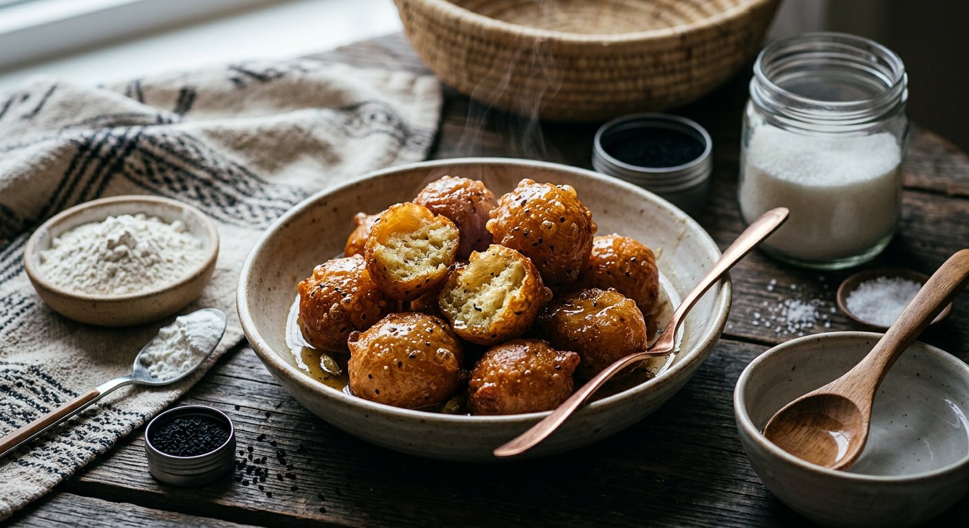 Zalabiya (Crispy Yeast Fritters in Sugar Syrup) — South Sudan