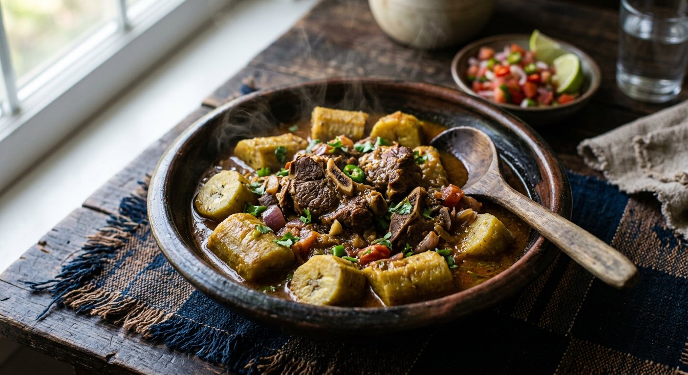 Ndizi Nyama (Plantains Braised with Beef & Coconut) — Tanzania