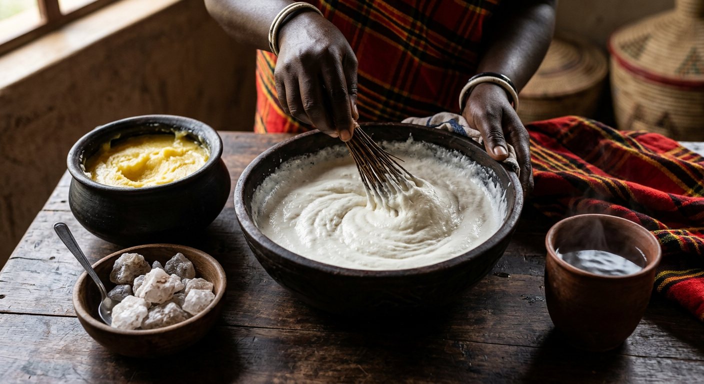 Eshabwe (Uncooked Clarified Butter Cream Sauce) — Uganda