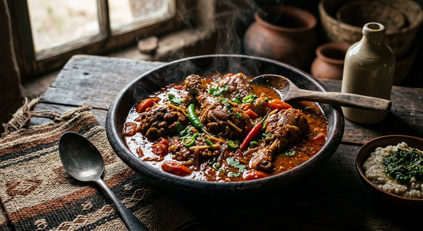 Onduhwa (Traditional Free-Range Owambo Chicken Stew) — Namibia