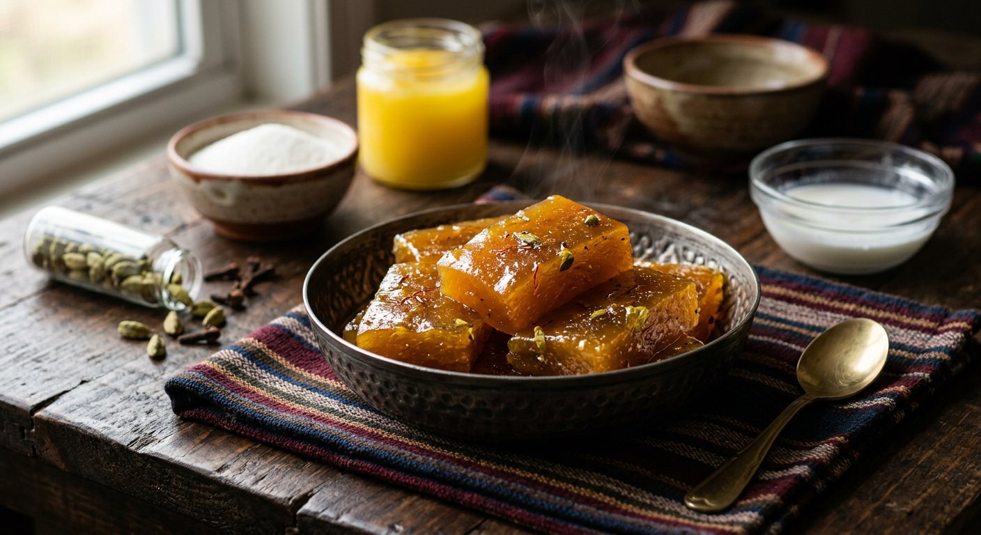Xalwo (Spiced Starch and Cardamom Jelly Sweet) — Djibouti