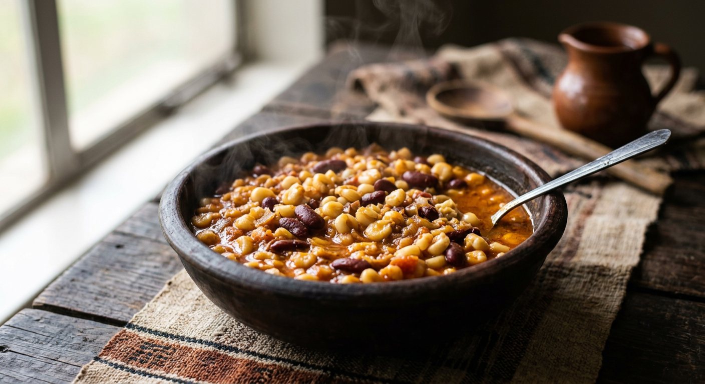 Nyoya (Boiled Dry Maize Kernels Mixed with Beans) — Uganda