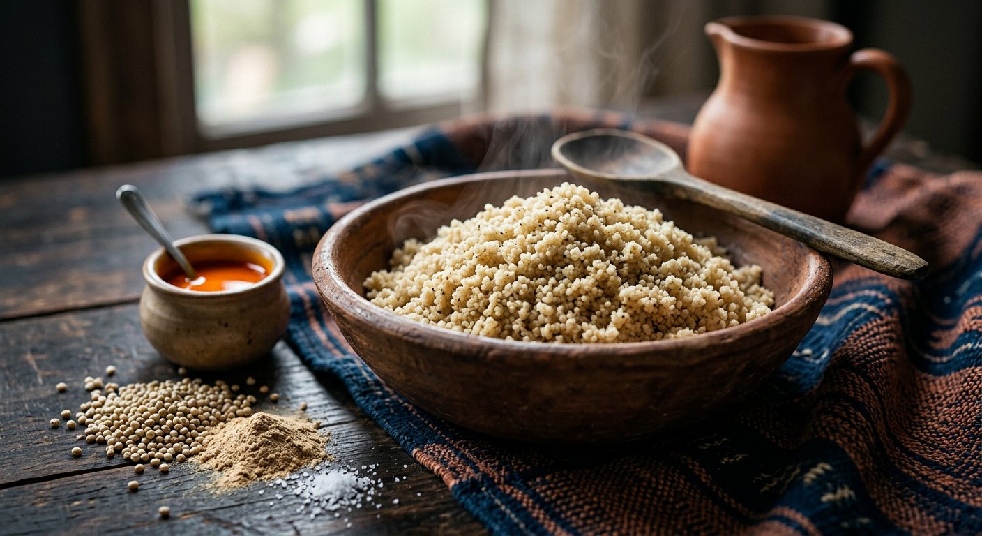 Cuscuz de Milho (Steamed Millet Couscous) — Guinea-Bissau