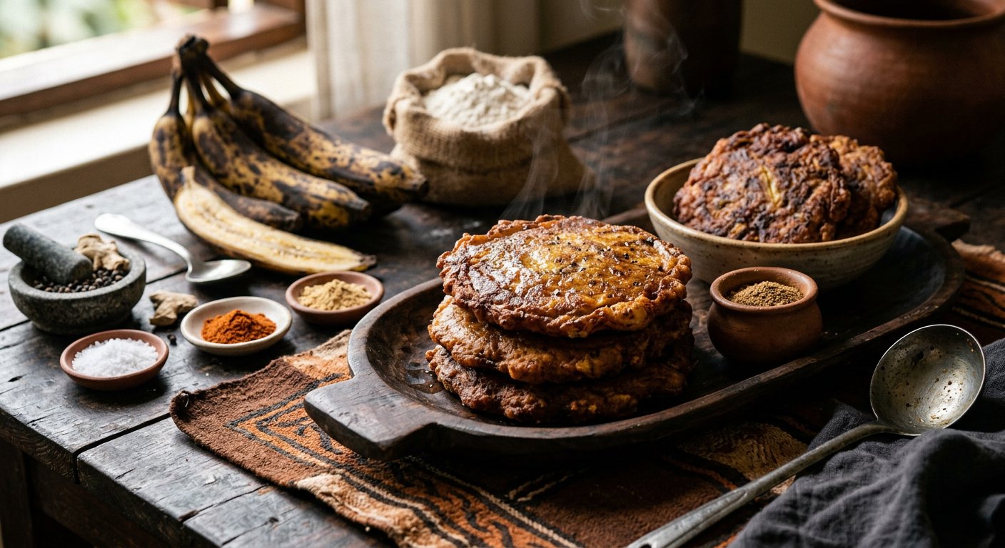 Kabalagala (Cassava Flour and Sweet Banana Pancakes) — Uganda