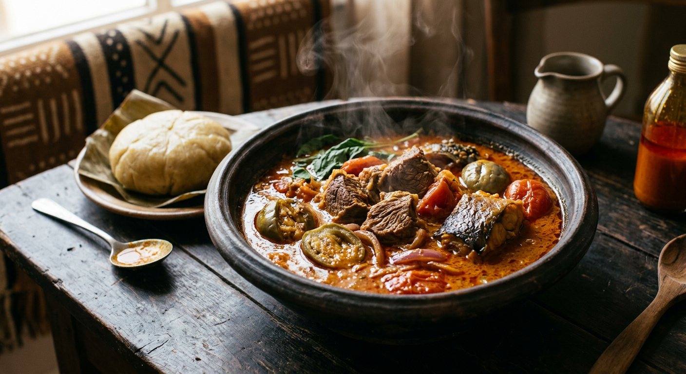 Sauce Graine (Rich Ivorian Palm Nut Soup) — Côte d'Ivoire