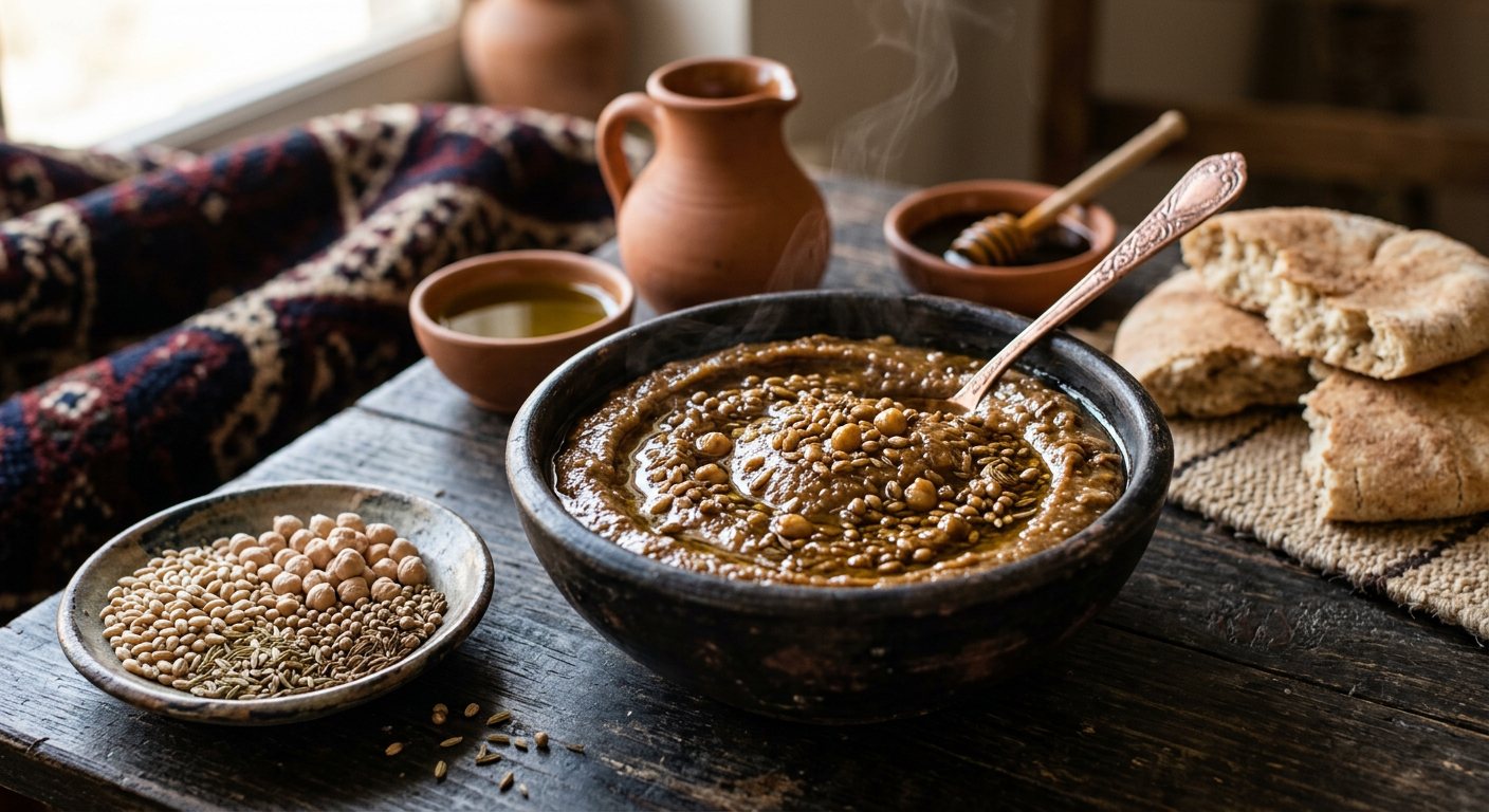 Bsisa (Spiced Roasted Barley and Chickpea Flour Paste with Olive Oil) — Libya