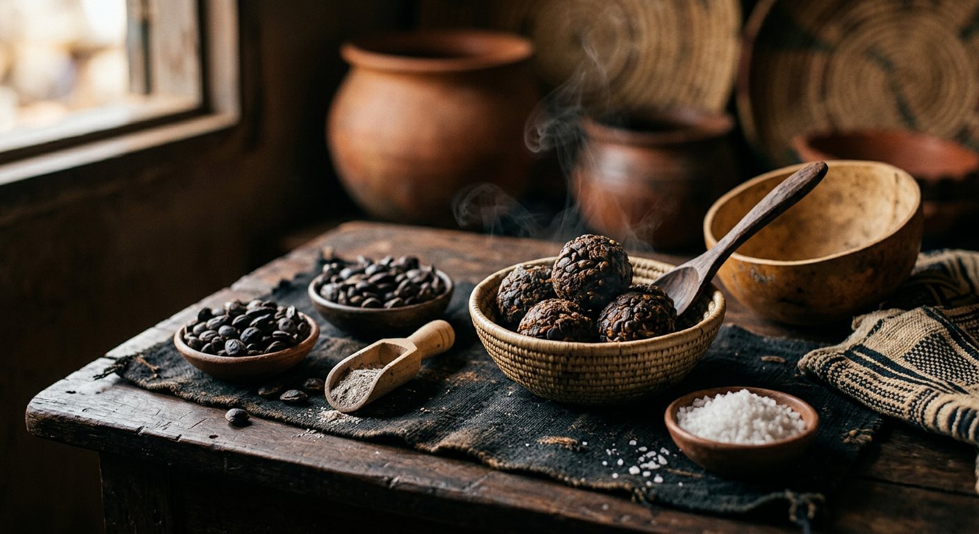 Soumbala (Fermented African Locust Bean Condiment) — Burkina Faso