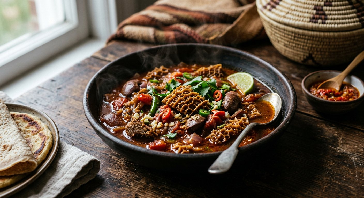 Geesh (Spiced Beef Tripe and Offal Stew) — Somalia