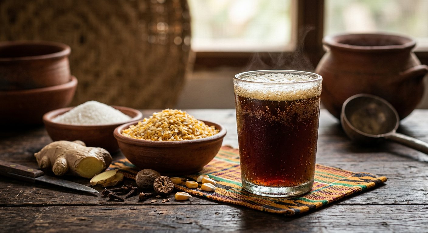 Asaana (Fermented Caramelized Corn Malt Drink) — Ghana