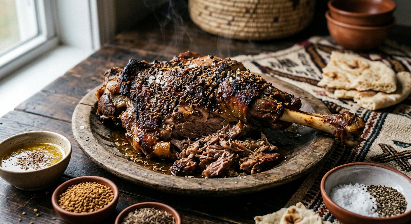 Tanbour (Pit-Roasted Whole Spiced Lamb) — Chad
