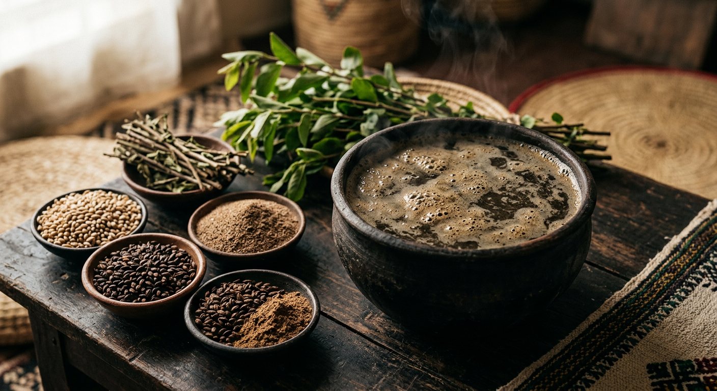 Talla (Traditional Fermented Ale Brewed from Barley, Teff, and Gesho) — Ethiopia