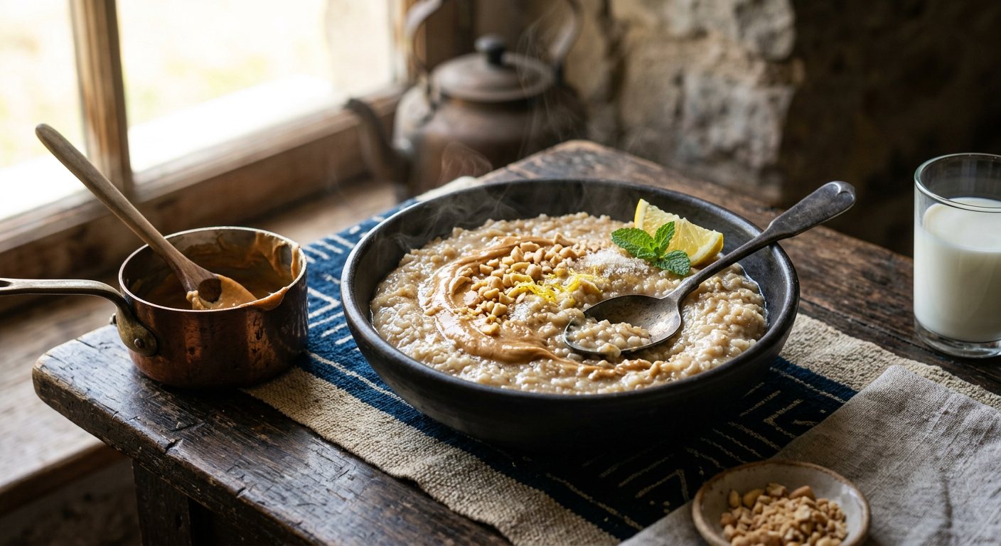 La Bouillie (Peanut and Broken Grain Breakfast Porridge) — Chad
