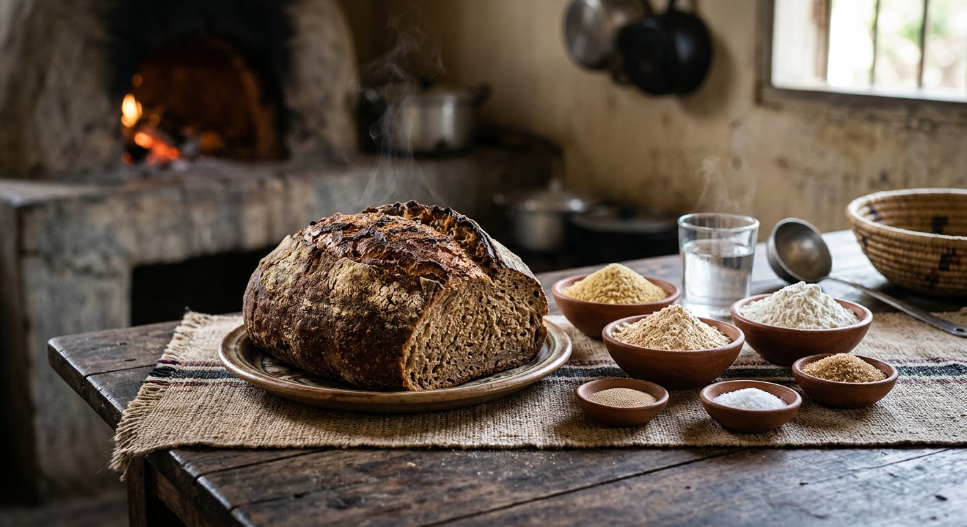 Tapalapa (Crusty Wood-Fired Hearth Bread) — Gambia