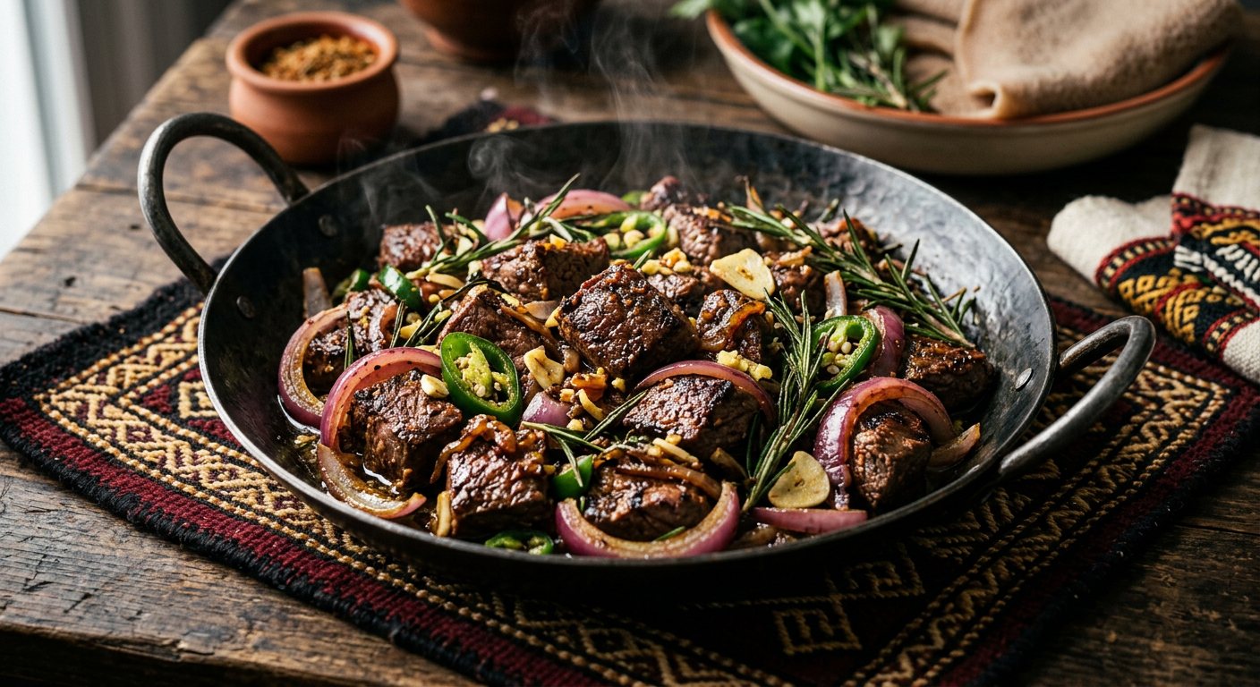 Tibs (Ethiopian Sautéed Spiced Beef with Rosemary) — Ethiopia