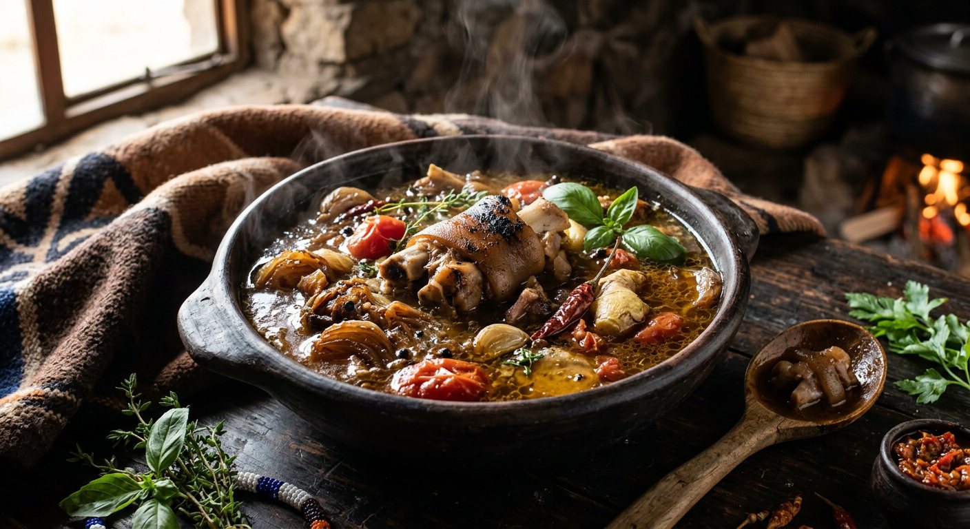 Seropele (Slow-Stewed Sheep Trotters in Rich Broth) — Lesotho