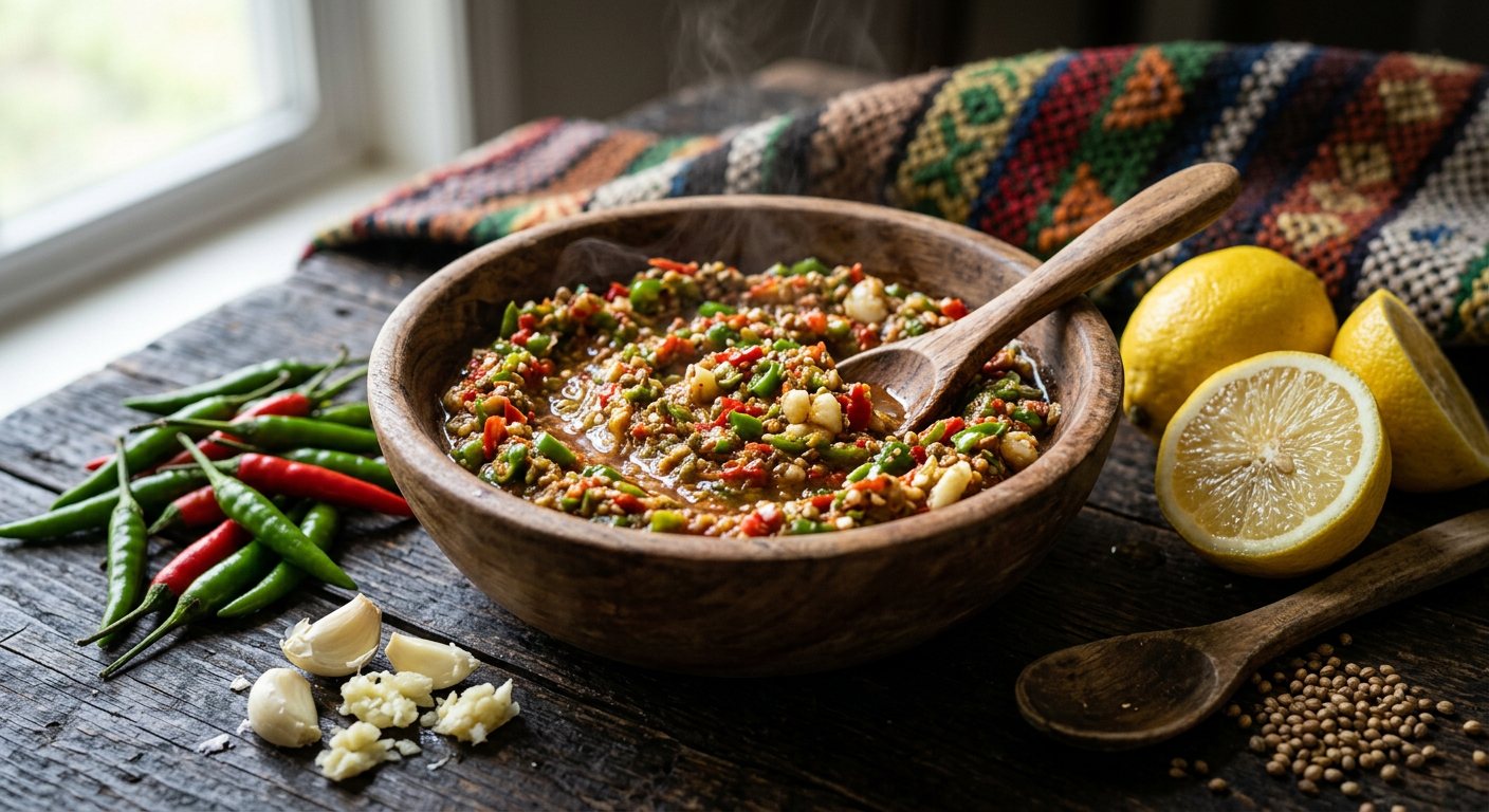 Shata (Fiery Chili, Lemon, and Garlic Paste) — Sudan