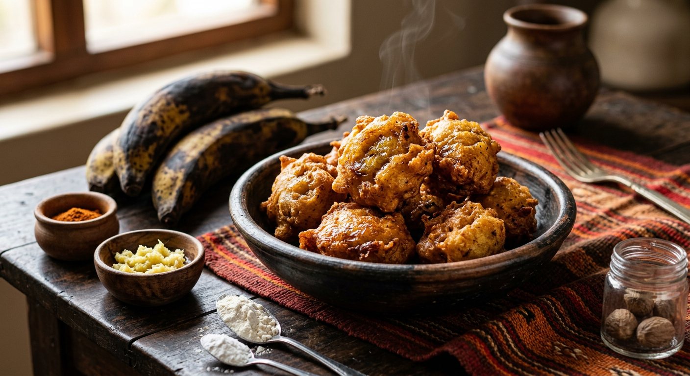 Klako (Spiced Ripe Plantain Fritters) — Gabon