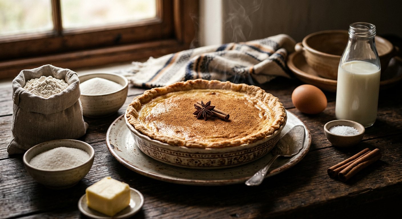 Melktert (Milk Custard Tart) — South Africa