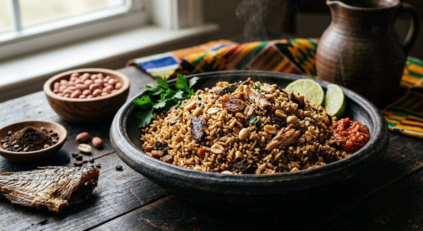 Mbahal (Smoked Bonga Fish and Locust Bean Rice Pilaf) — Gambia