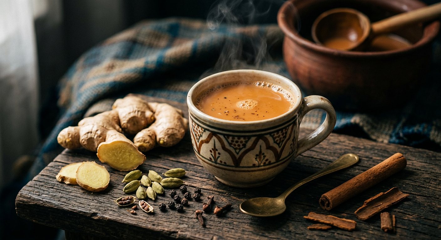 Tsaï ya Tangawizi (Comorian Ginger and Cardamom Spiced Tea) — Comoros