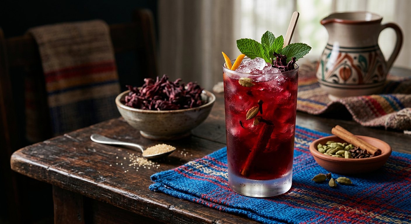 Karkadeh (Cold Spiced Hibiscus Flower Infusion) — Djibouti