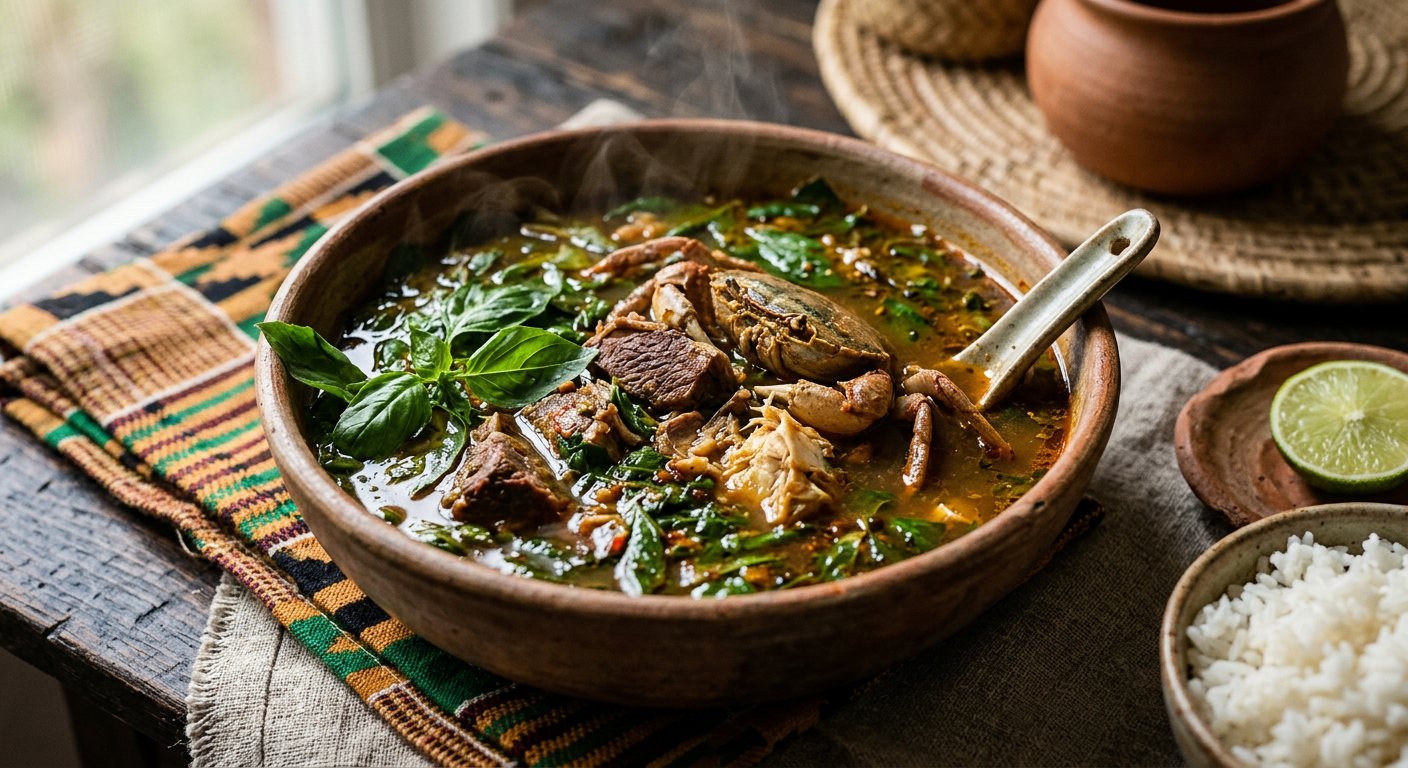 Tchayo (Wild Basil and Bittersweet Herb Broth) — Benin