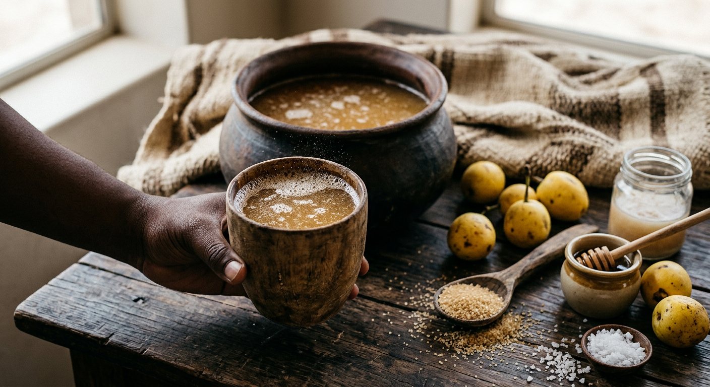 Omagongo (Fermented Marula Wine) — Namibia