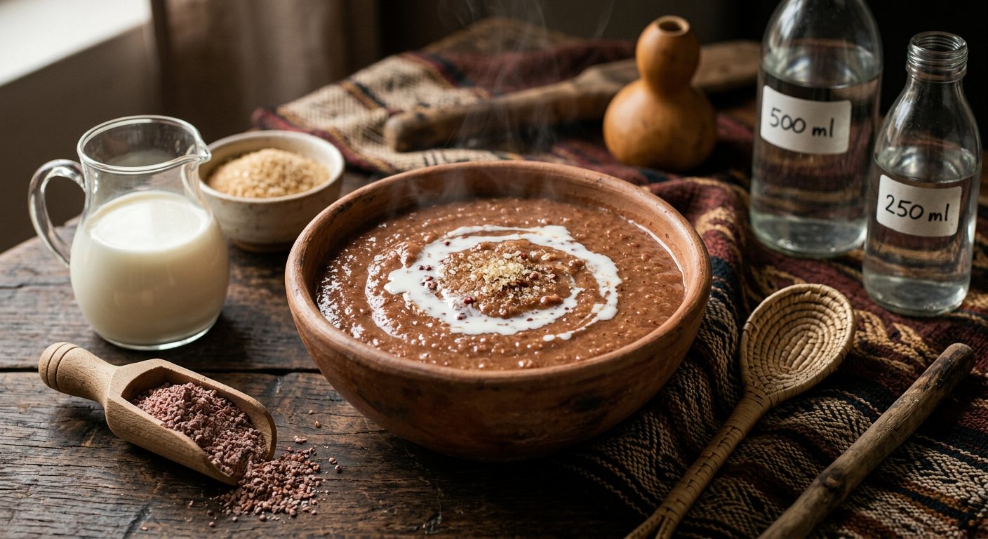Igikoma c'amasaka (Warm fermented sorghum flour porridge) — Burundi