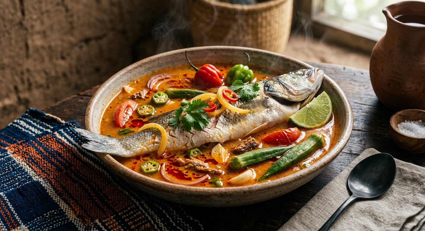 Caldou (Poached Fish and Tangy Lime Broth) — Guinea