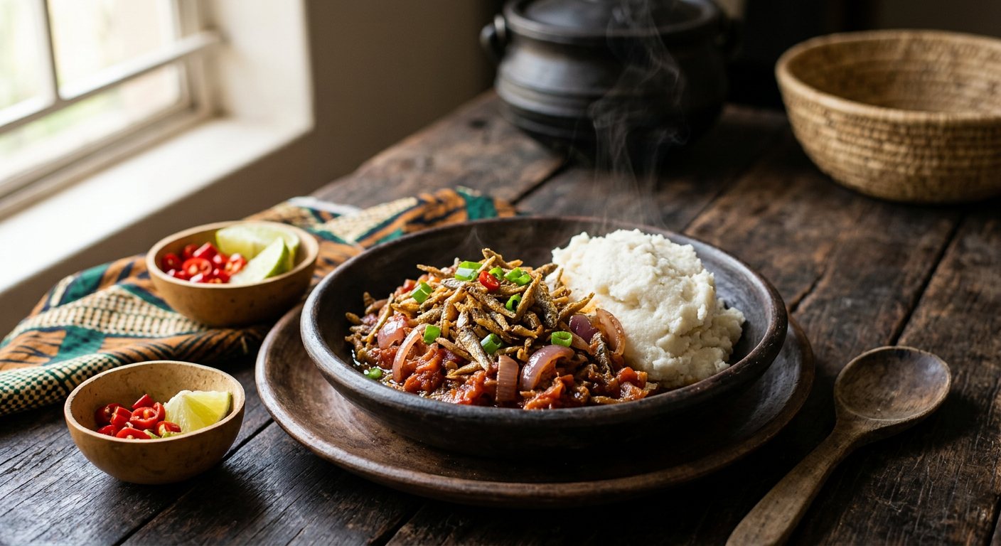 Cisense (Crispy Sun-Dried Tiny Sardines Relish) — Zambia