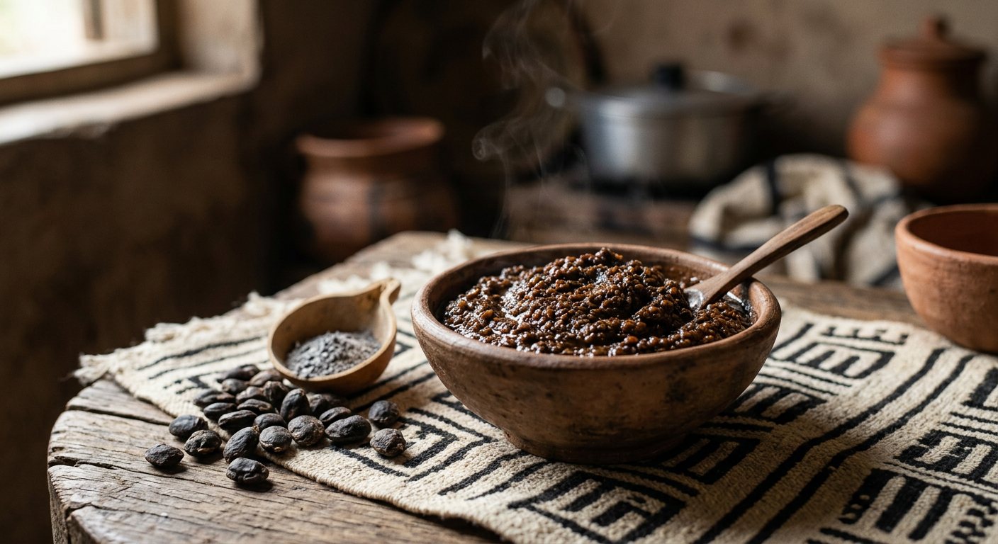 Soumbala (Fermented Néré Seed Condiment Paste) — Mali