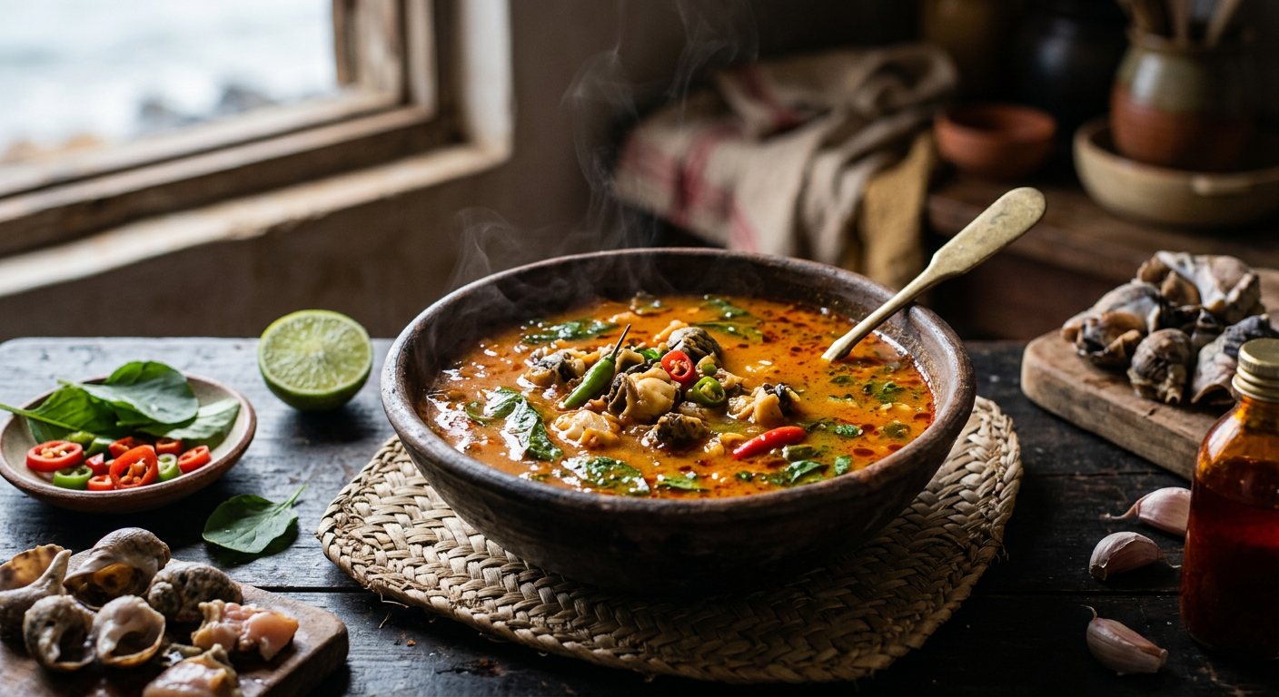 Caldo de Búzio (Spicy Sea Snail Broth) — São Tomé and Príncipe
