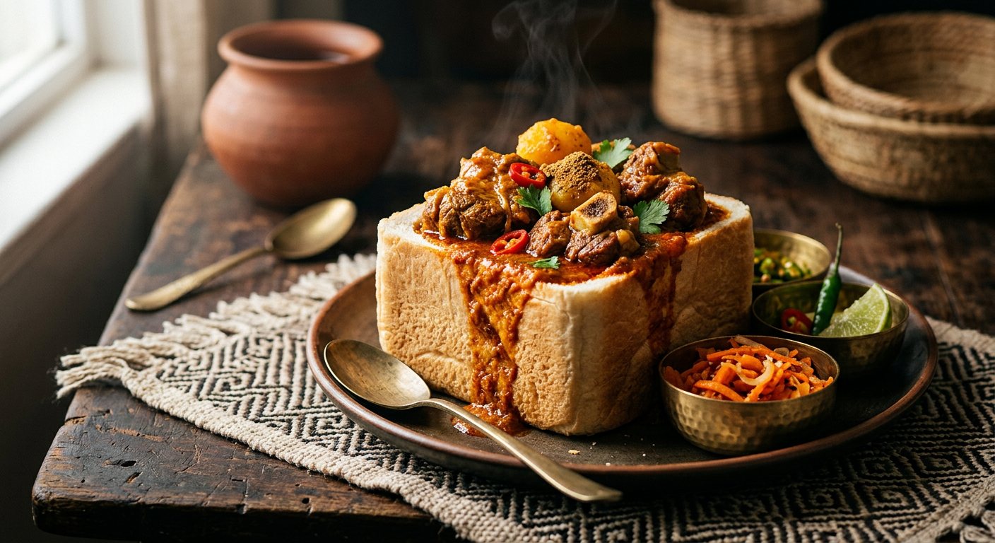 Durban Bunny Chow (Mutton Curry Bread Bowl) — South Africa