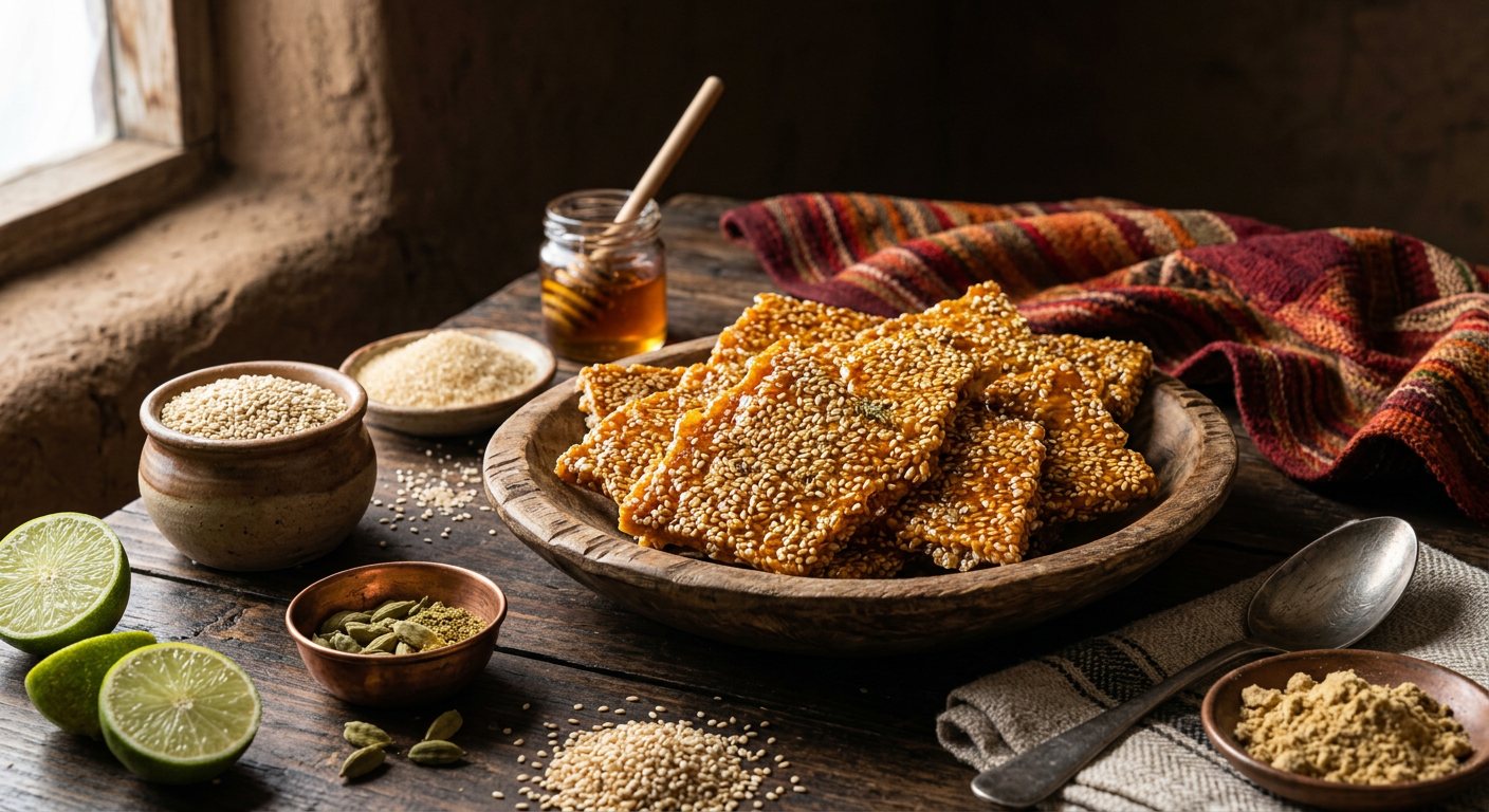 Al-Halwa (Caramelized Sesame Seed Brittle) — Chad