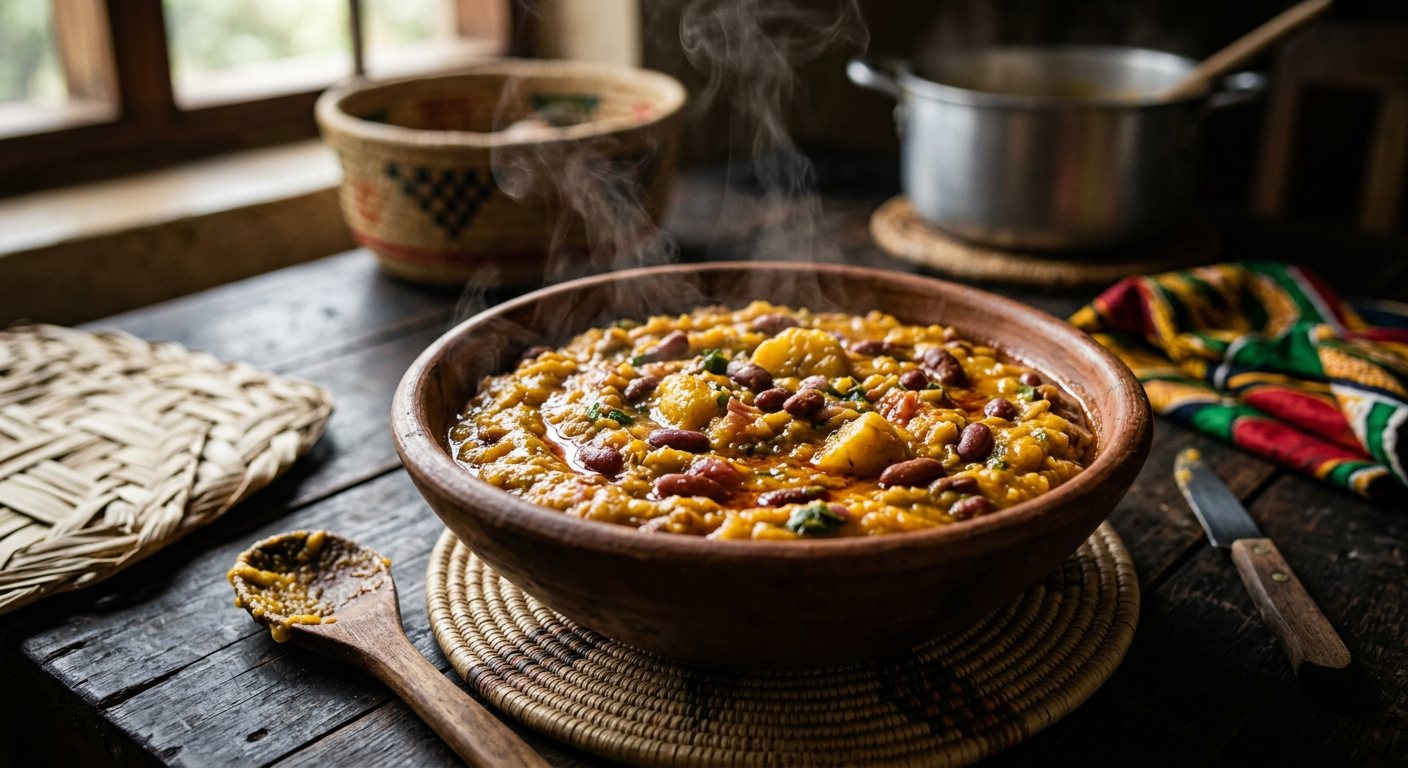 Igitoki (Steamed Mashed Green Bananas) — Rwanda