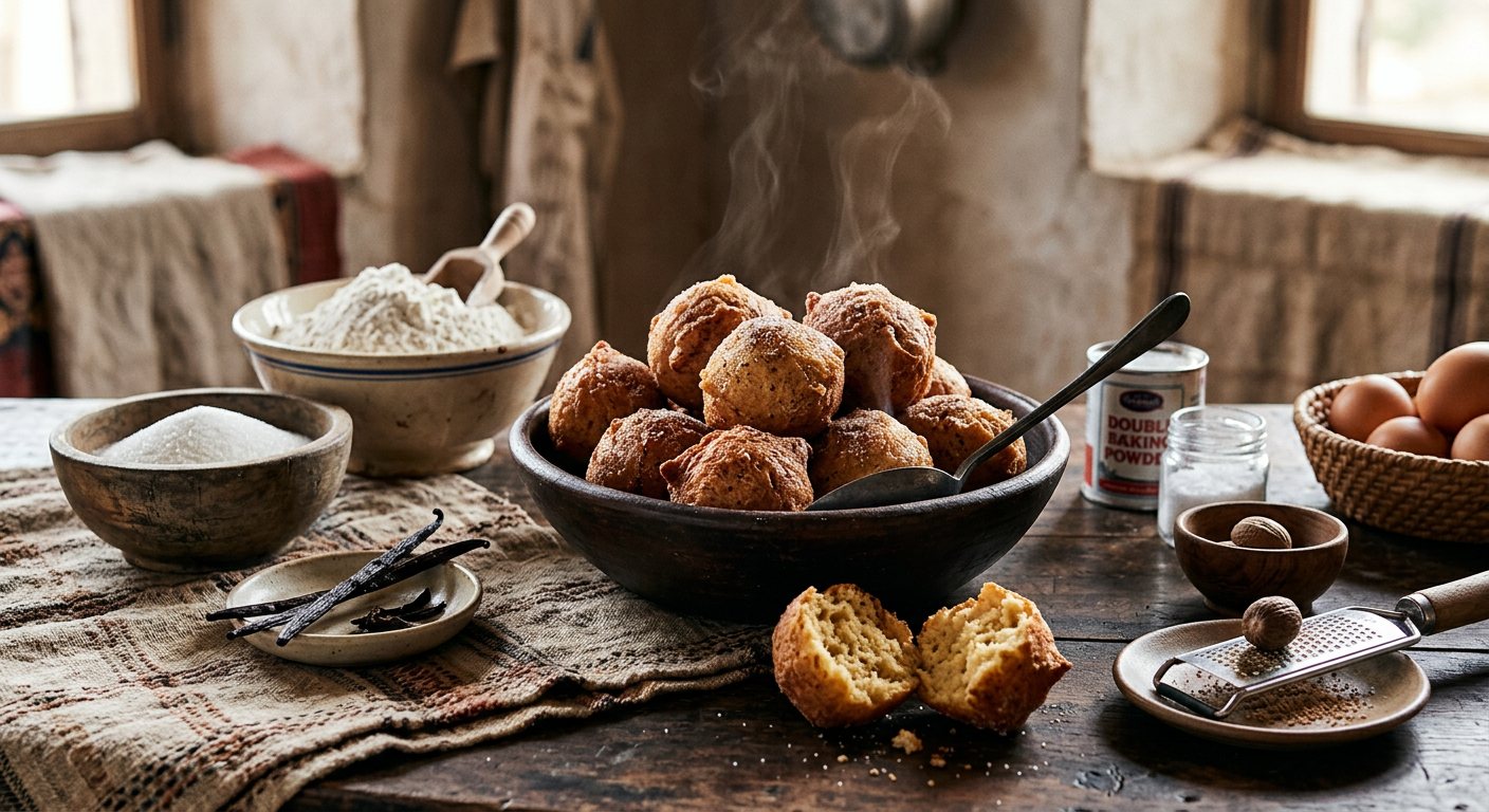 Mofo baolina (Fried sweetened flour dough balls) — Madagascar