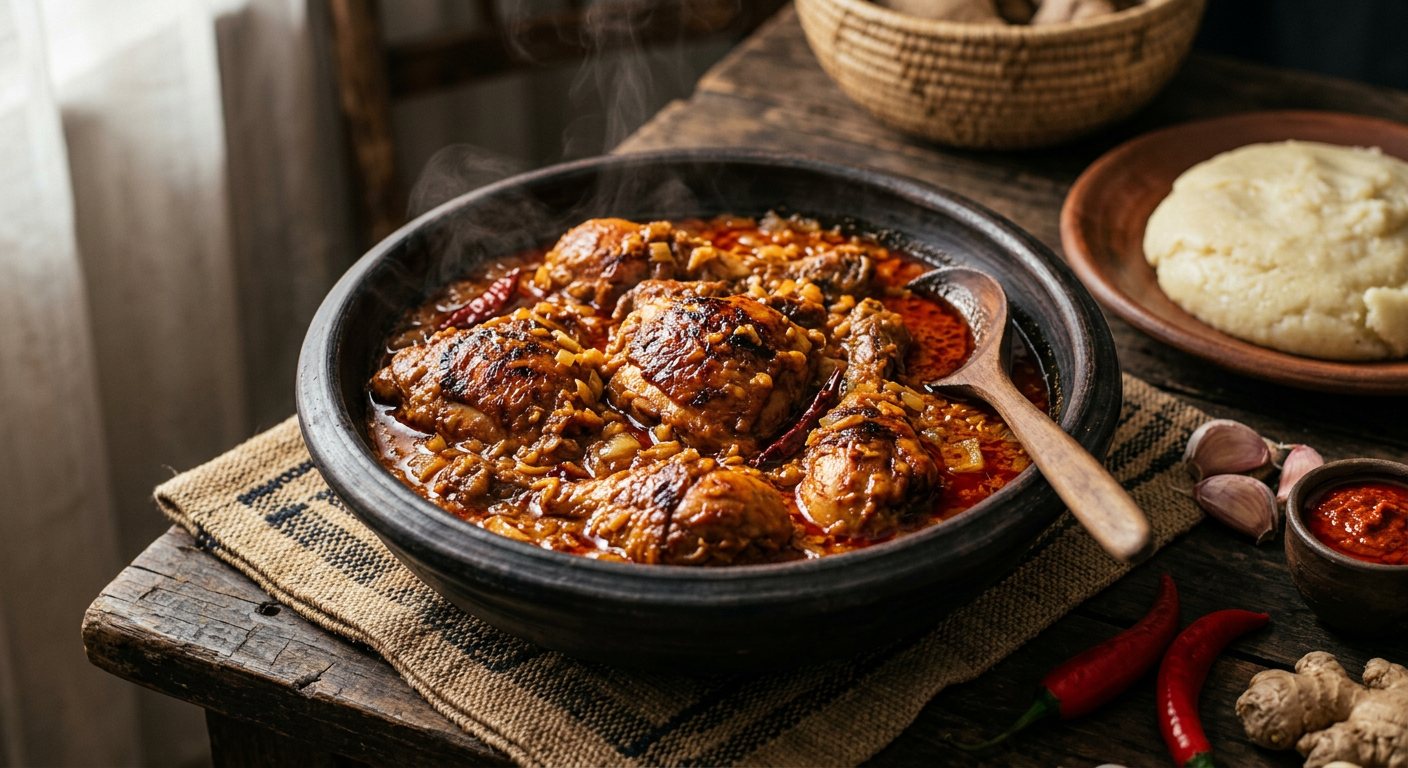 Poulet à la Moambé (Congolese Palm Butter Chicken) — DR Congo