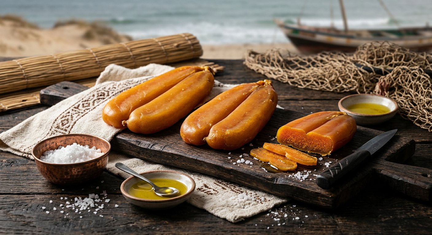 Chaviar (Imraguen Salt-Cured Dried Mullet Roe) — Mauritania