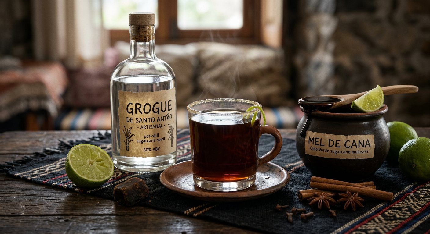 Ponche de Mel (Sugarcane Spirit and Molasses Liqueur) — Cabo Verde