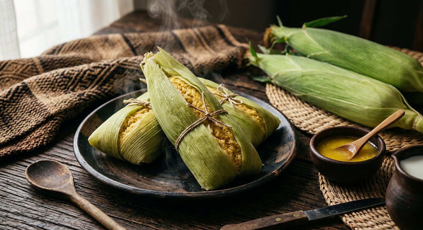 Chimudhumana (Steamed Fresh Sweetcorn Bread) — Zimbabwe