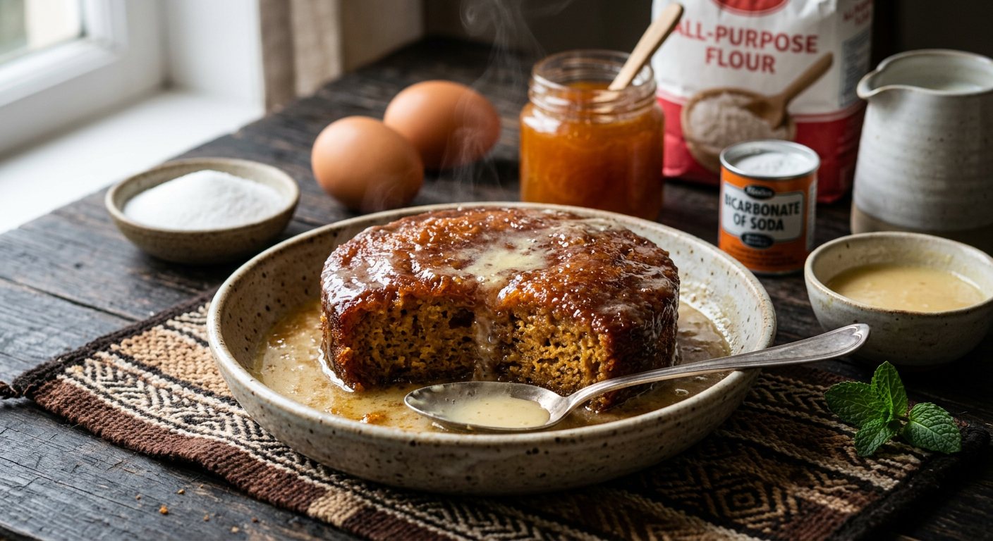Malva Pudding (Caramelized Apricot Sponge) — South Africa