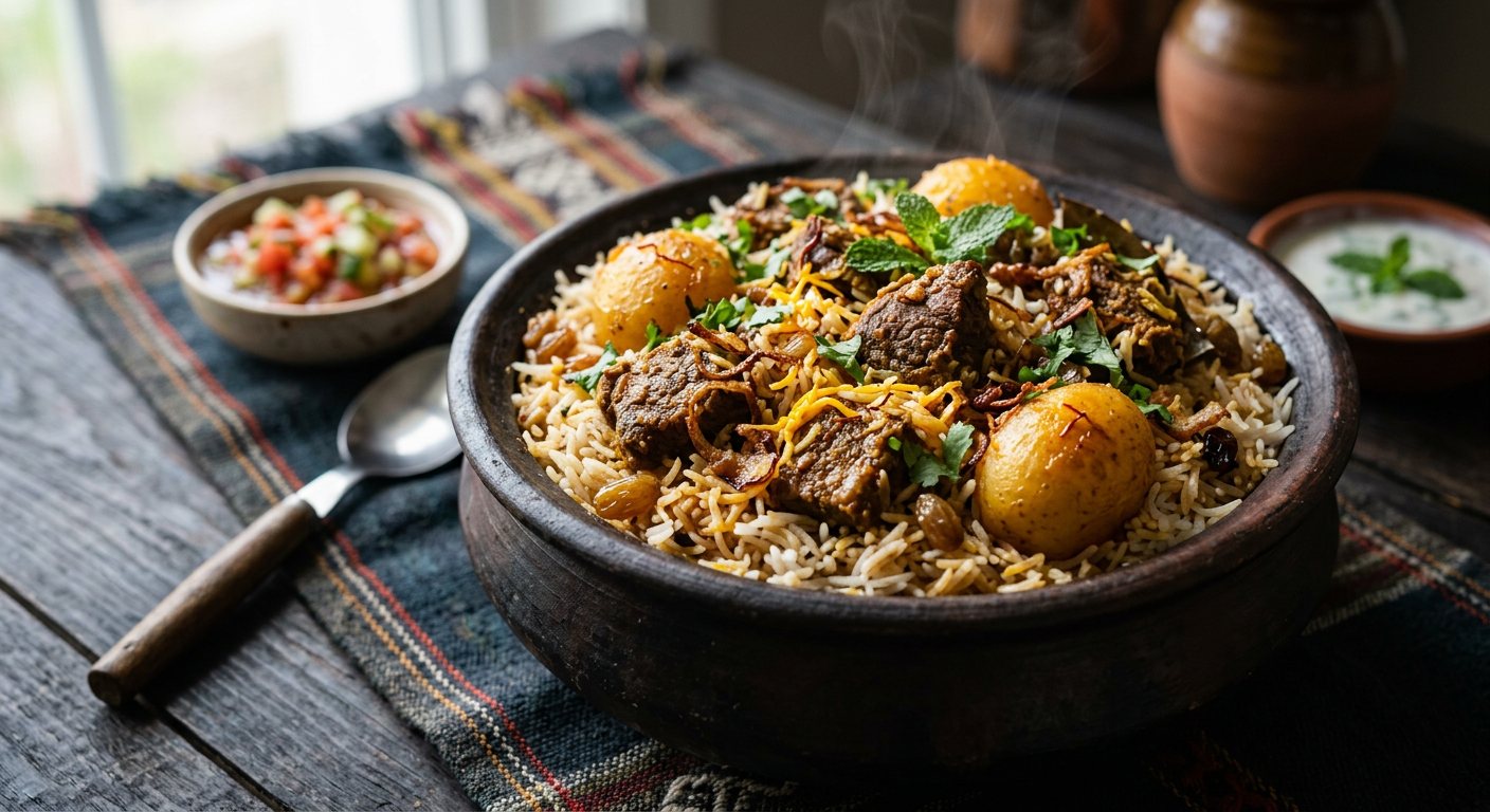 Briani Mauricien (Mauritian Spiced Rice and Meat) — Mauritius