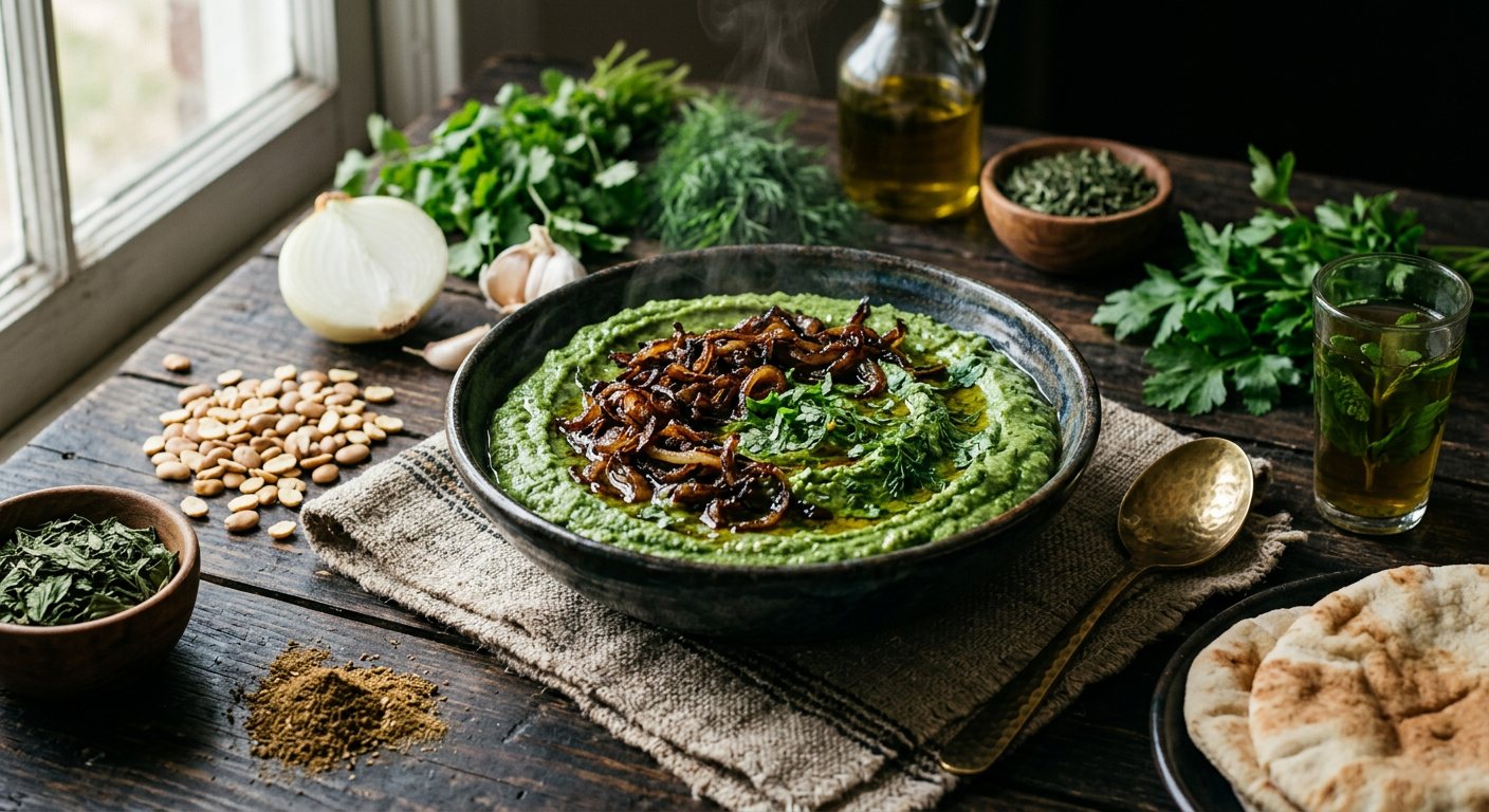 Besarah (Herbed Split Fava Bean Puree) — Egypt