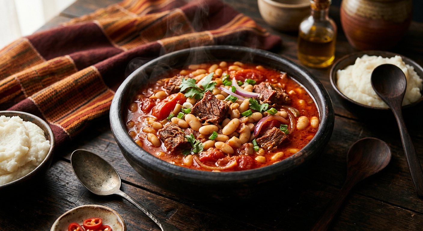 Madesu (Braised White Beans in Rich Tomato Sauce) — Republic of the Congo